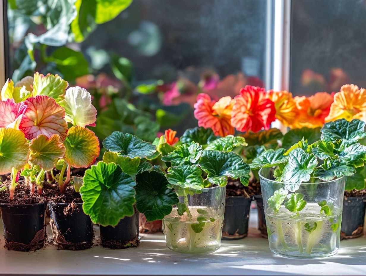 Caring for Propagated Begonias