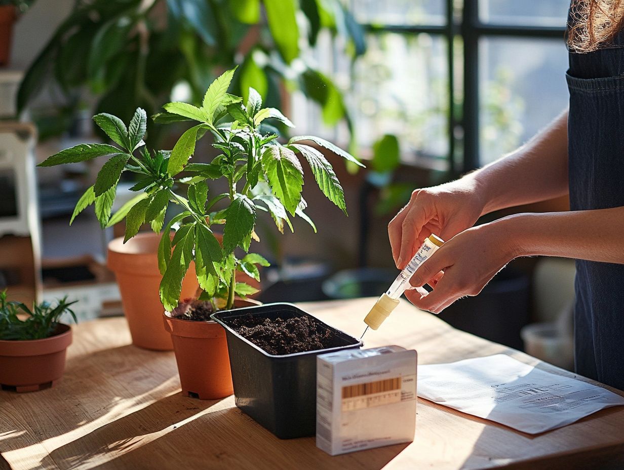 Illustration showing how to improve soil quality for indoor plants