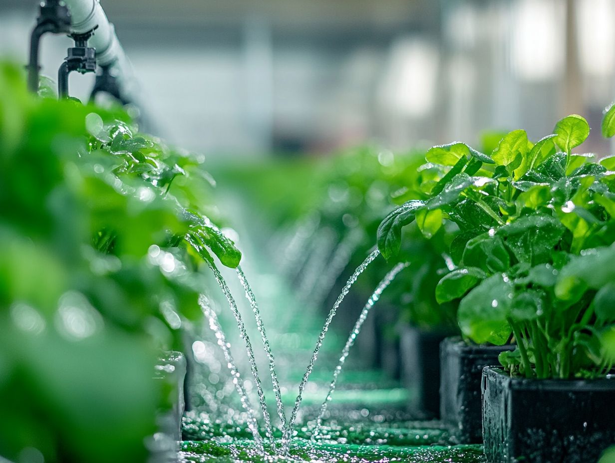 A diagram showing a drip irrigation system setup indoors.