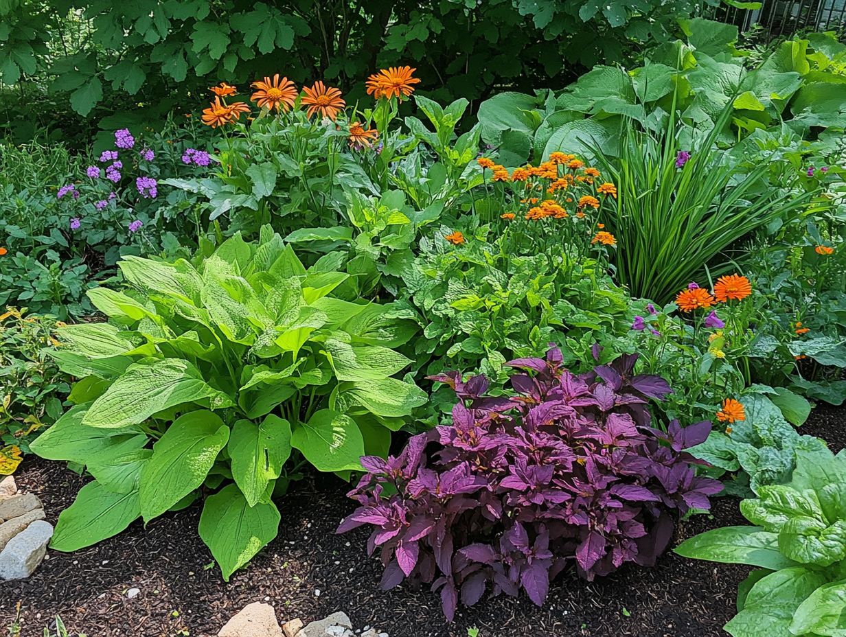 What is companion planting and how does it help manage pests?