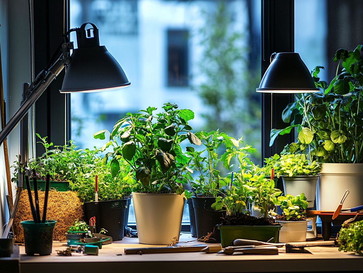 Setting up Grow Lights for Indoor Plants