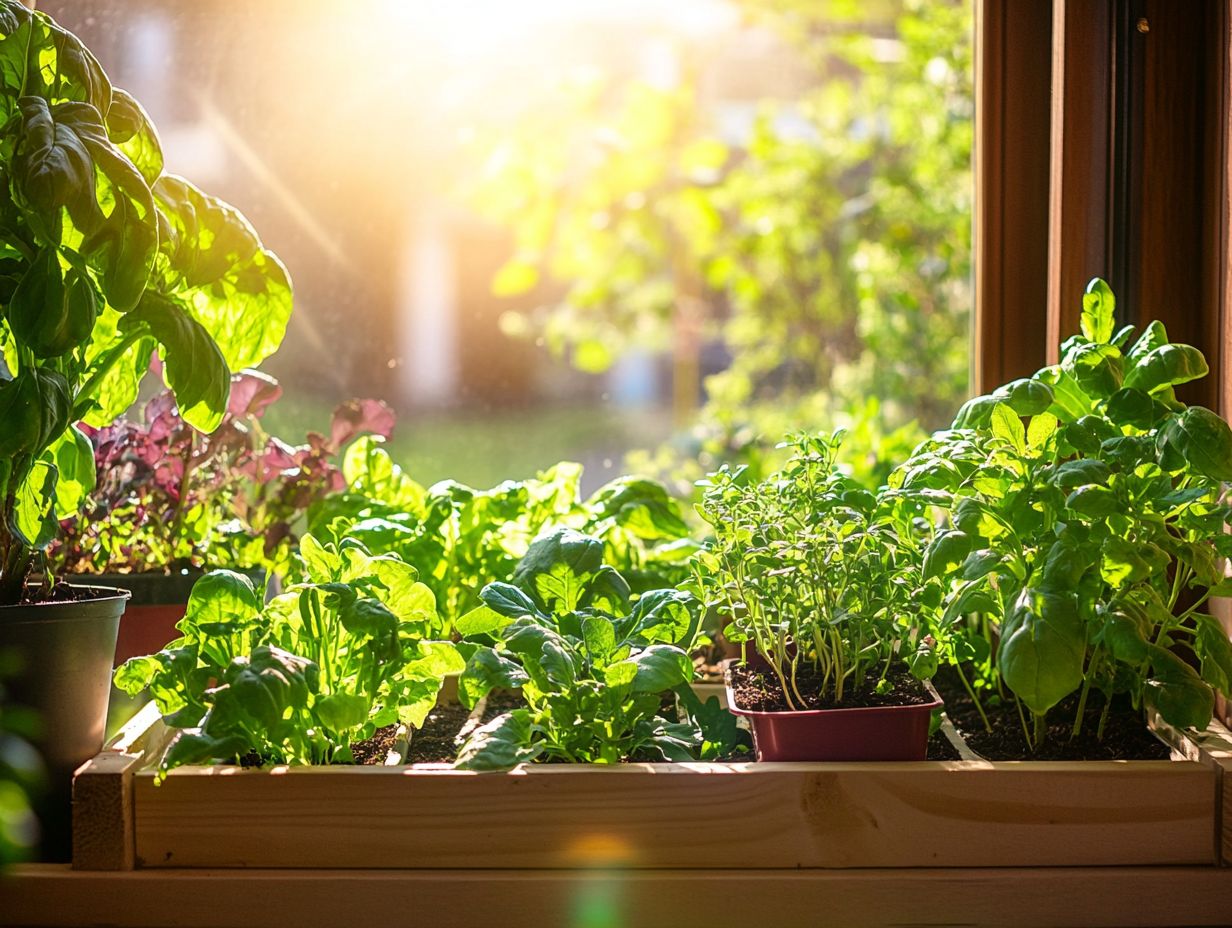 Illustration of factors to consider for selecting indoor gardening lights