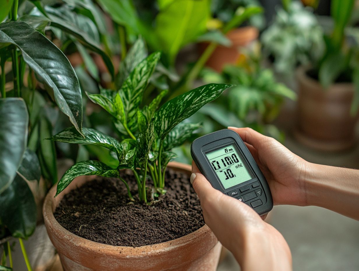 How to use a moisture meter for my plants