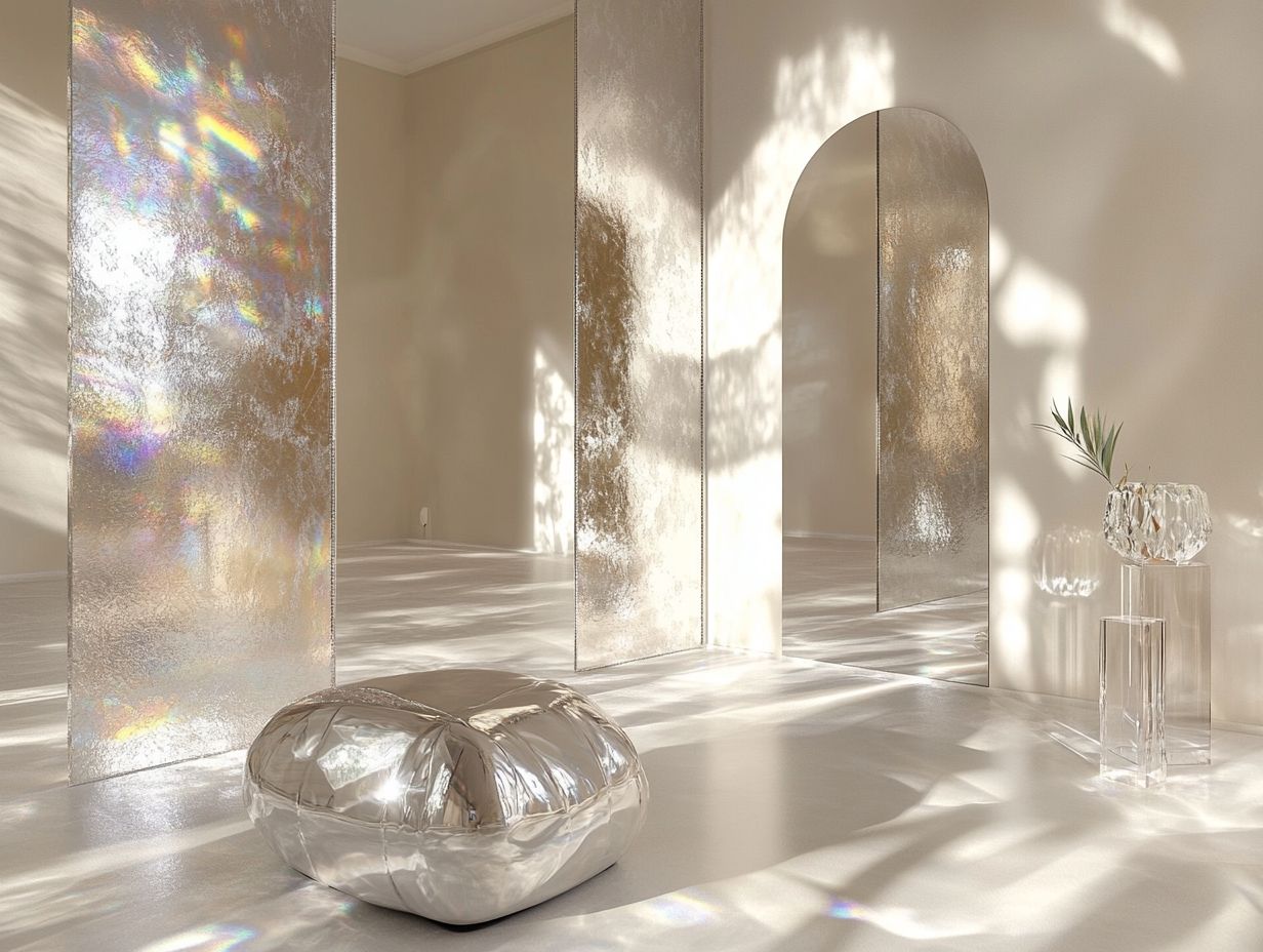 A well-lit room showcasing the benefits of reflective surfaces