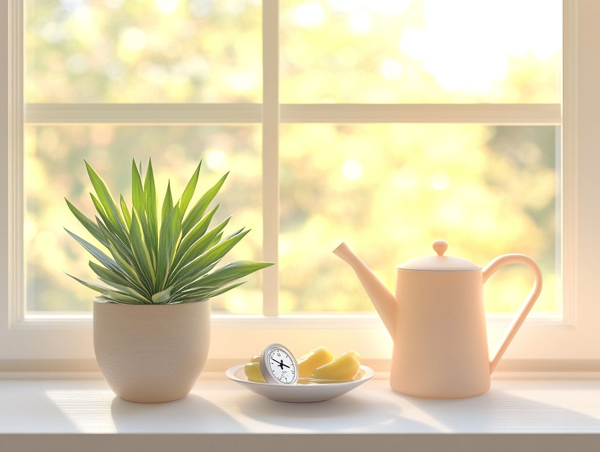 Using ice cubes to water plants