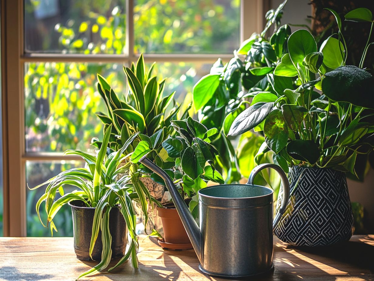 Hydration needs of common houseplants