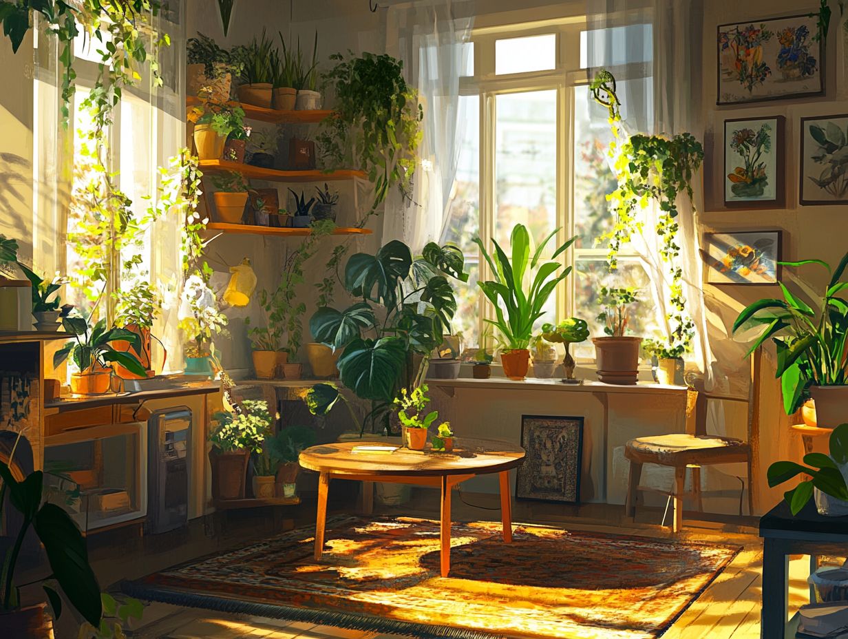 Creative display ideas for indoor plants in a stylish home