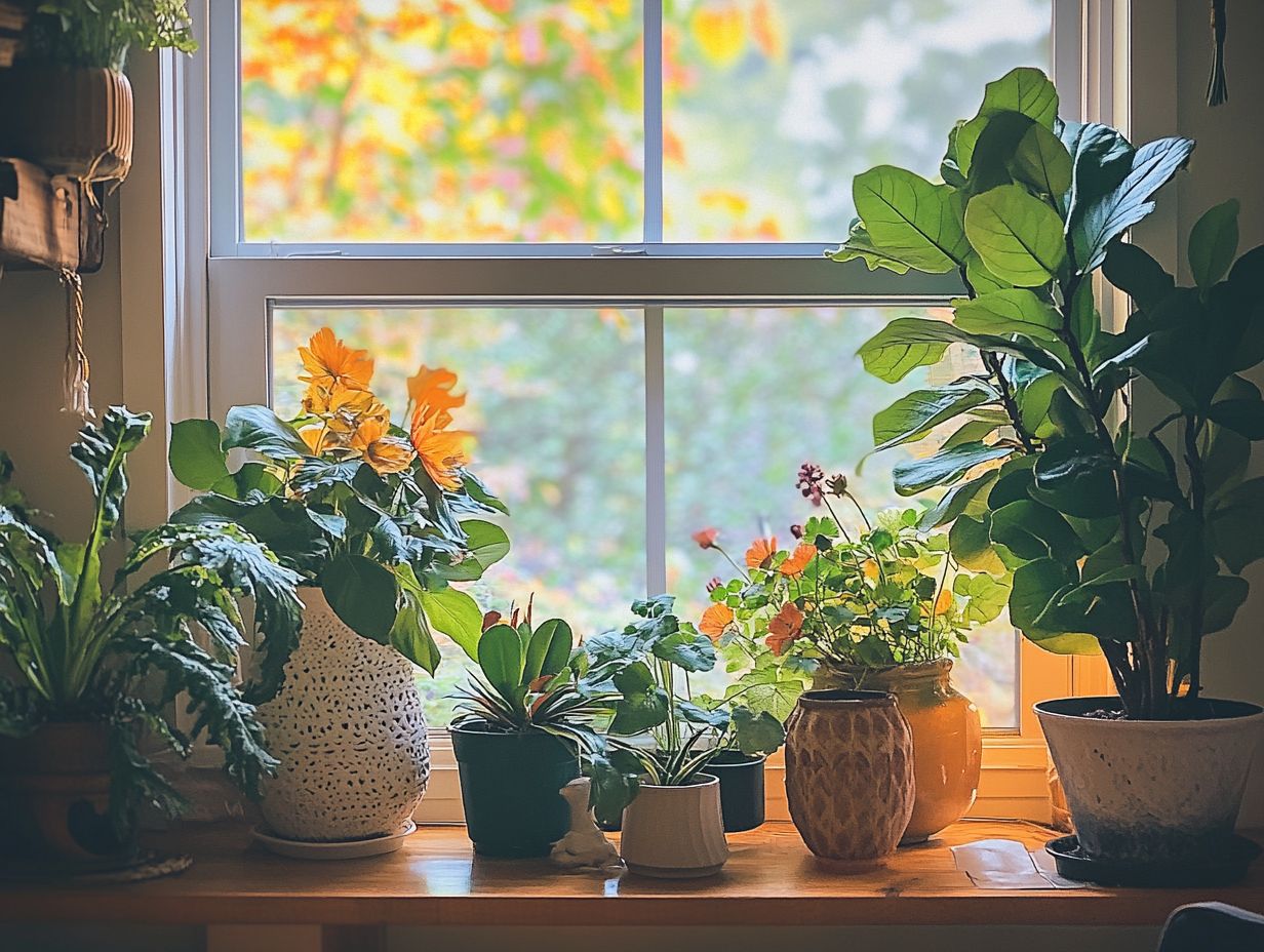 Illustration of Care Tips for Indoor Plants During Seasonal Changes