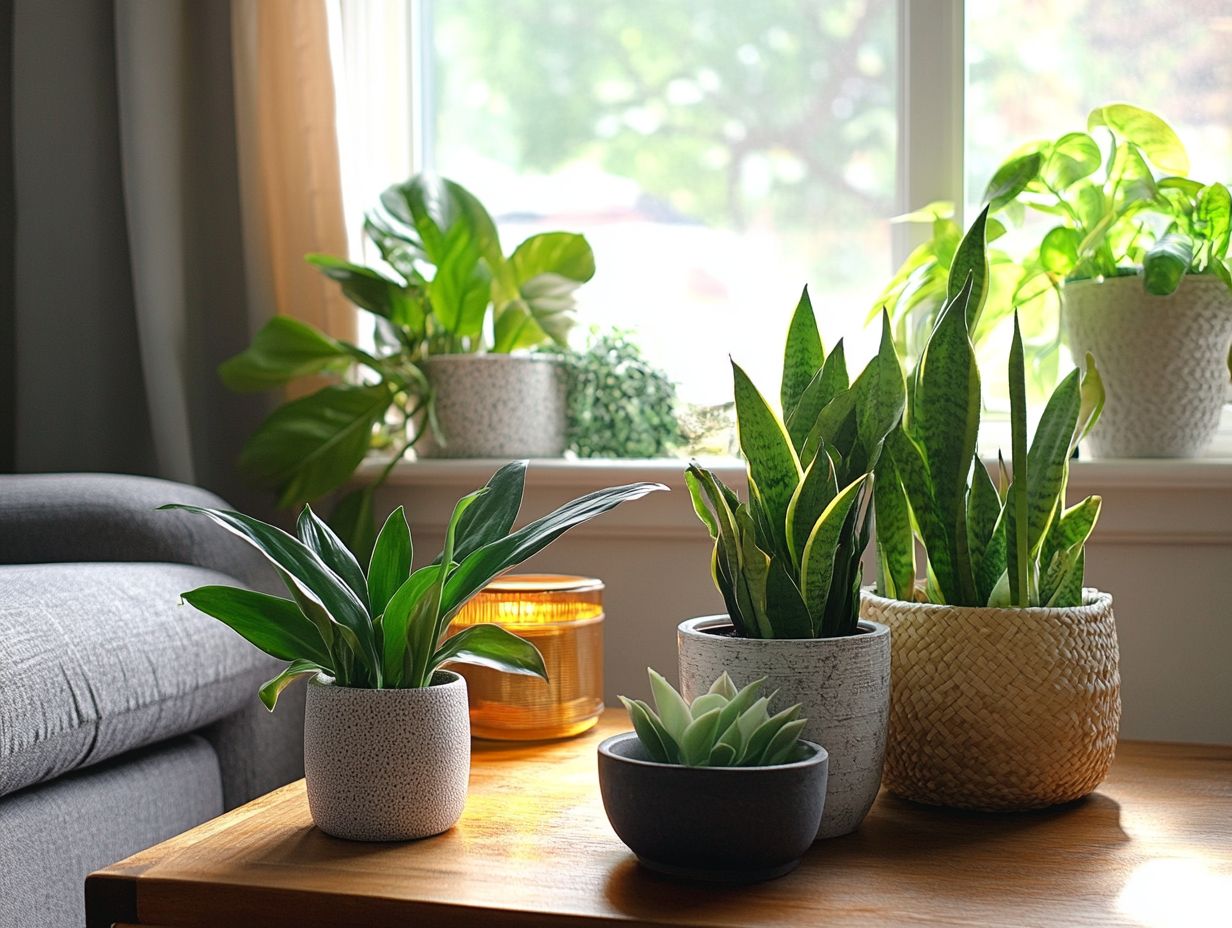 Dracaena plant thriving in low light