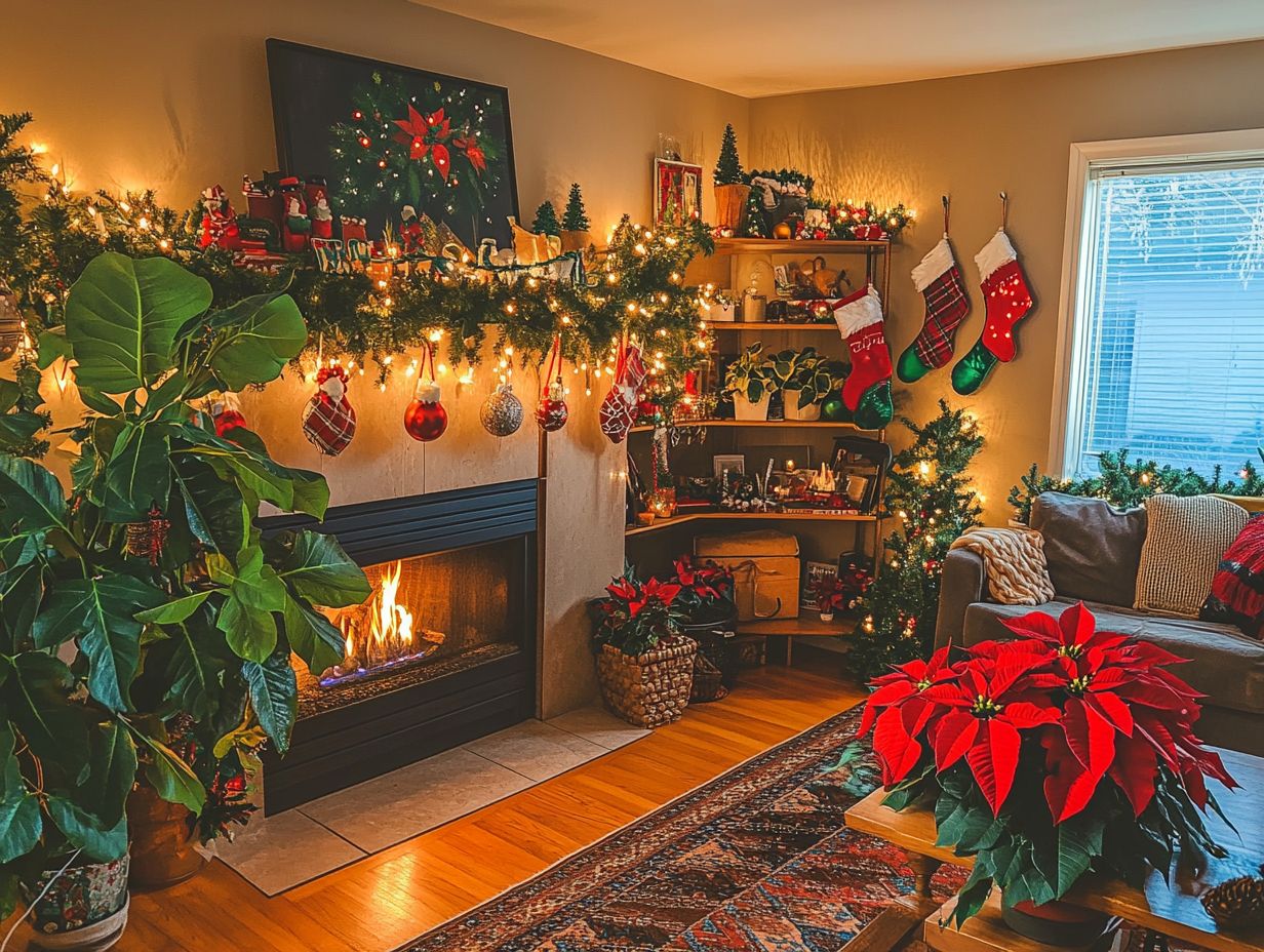 Indoor plants that enhance holiday decor visuals