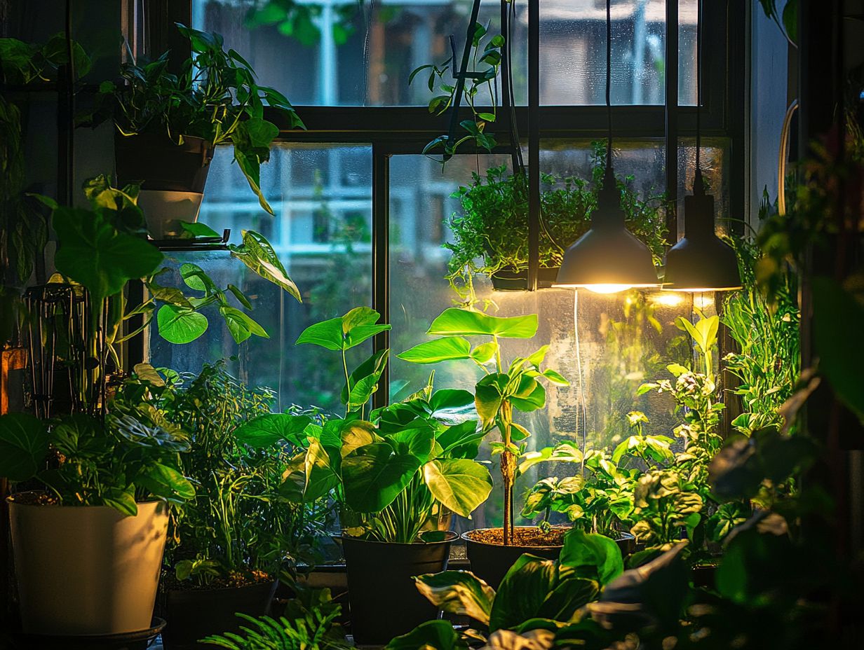 A variety of tools used for measuring light intensity in plant growth