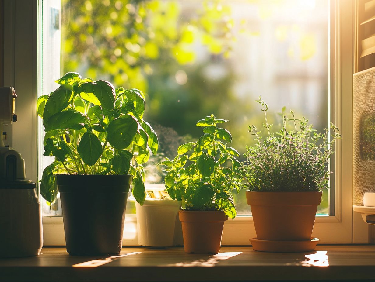 What are the best lighting tips for indoor herb gardens?