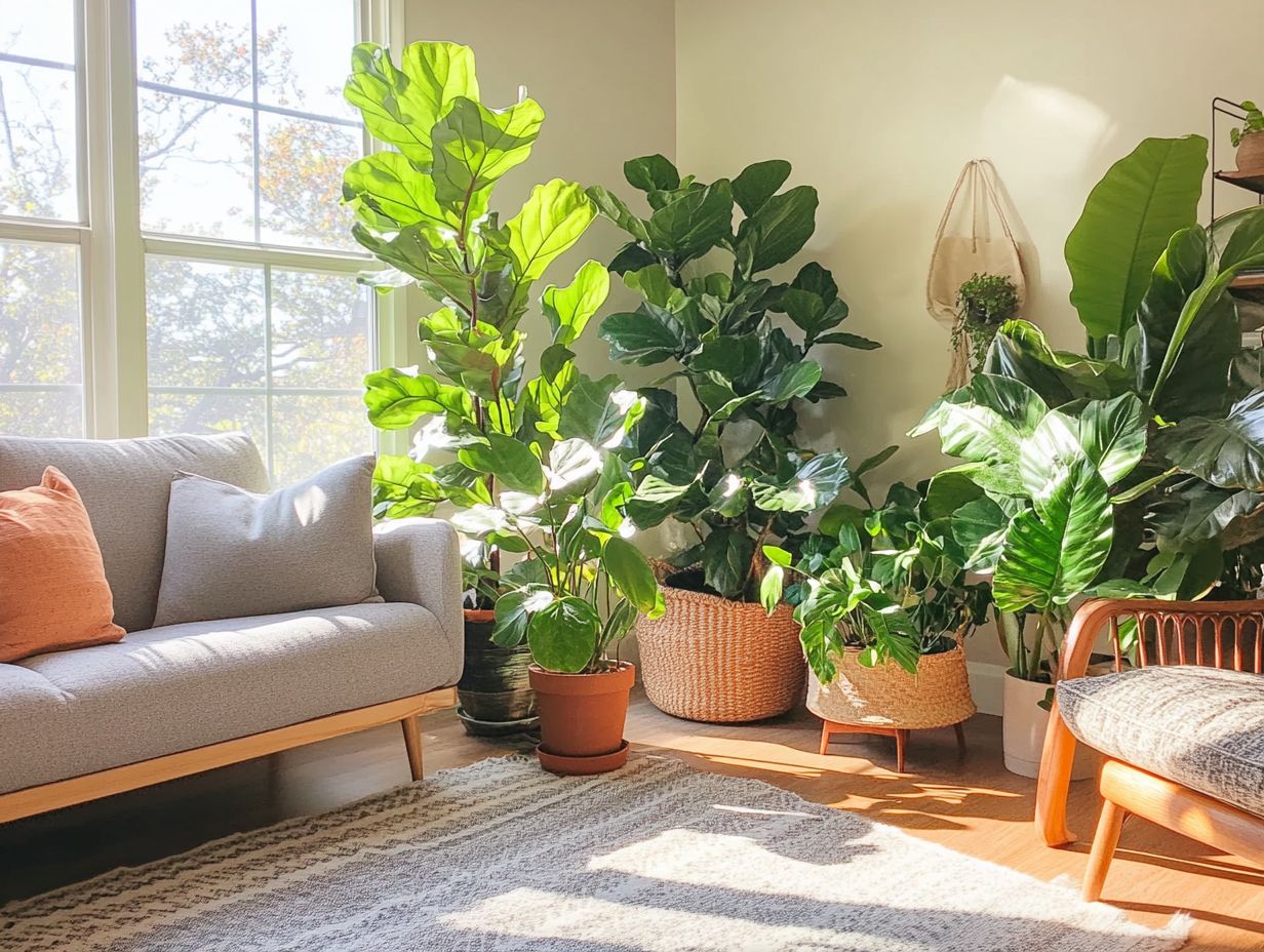 Creating a Statement with Large Indoor Plants