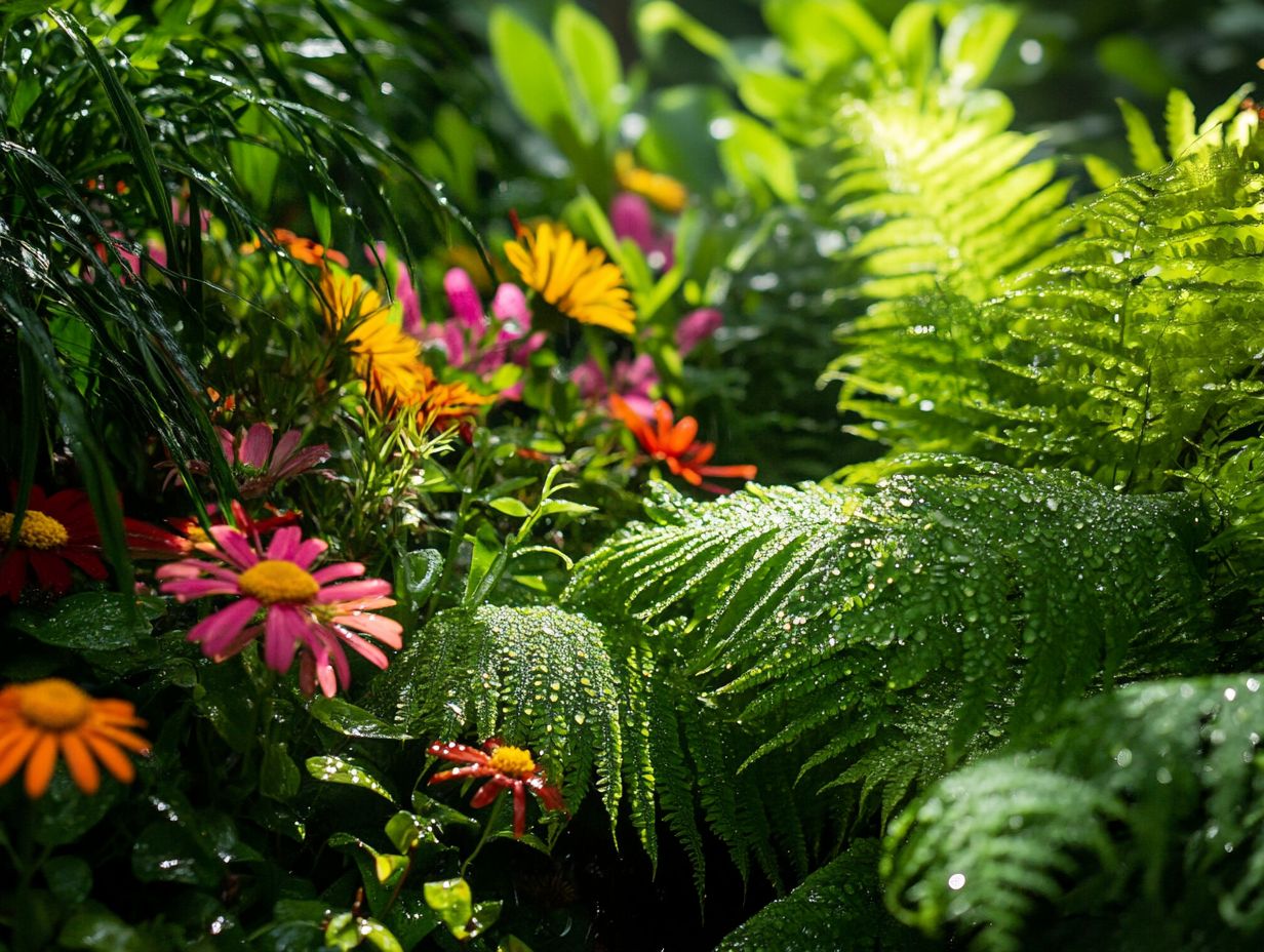 Image of plants that thrive in morning sunlight.