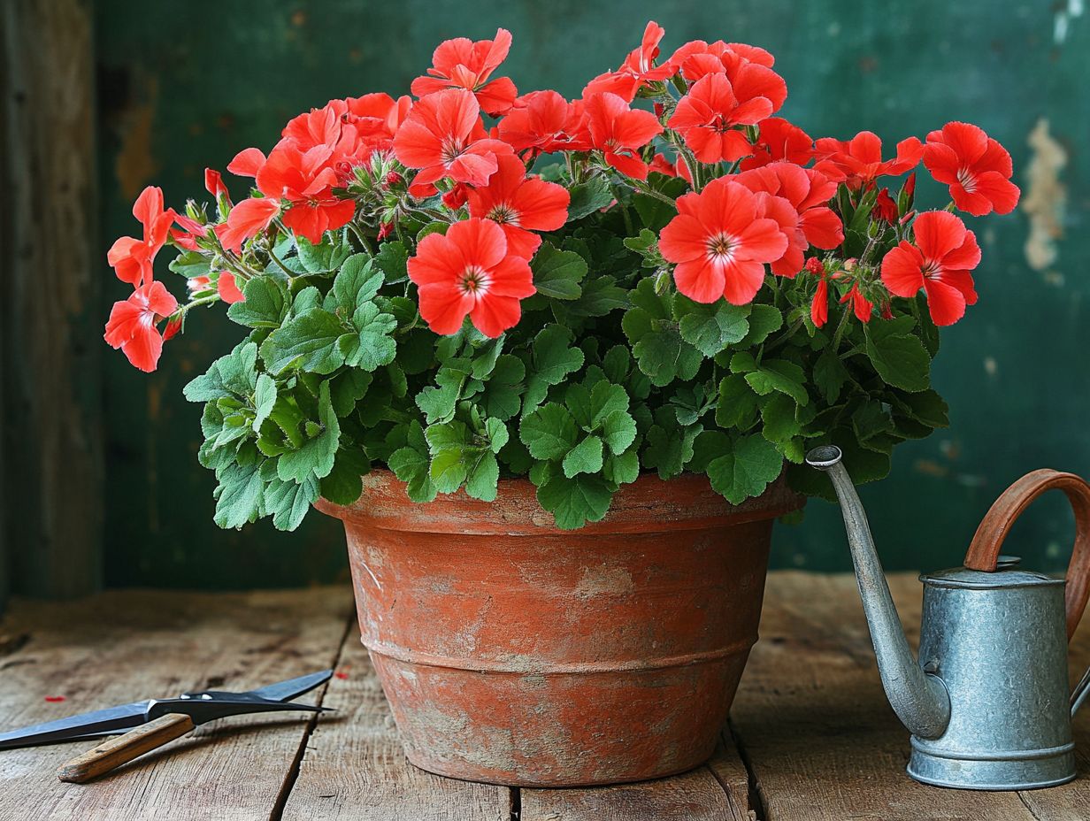 Guide on propagating geraniums from cuttings with visual instructions