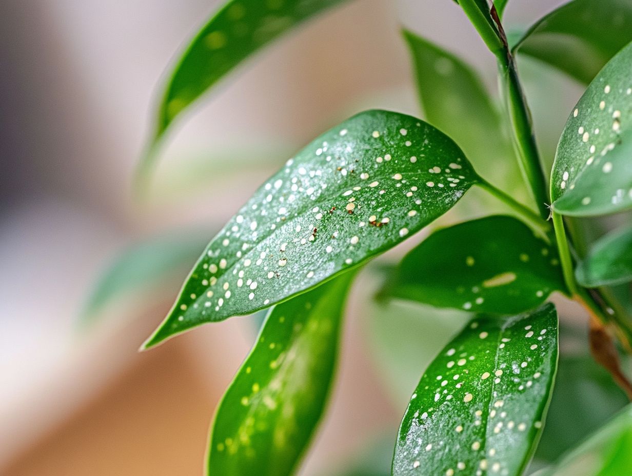 Image showing scale insects on indoor plants for identification