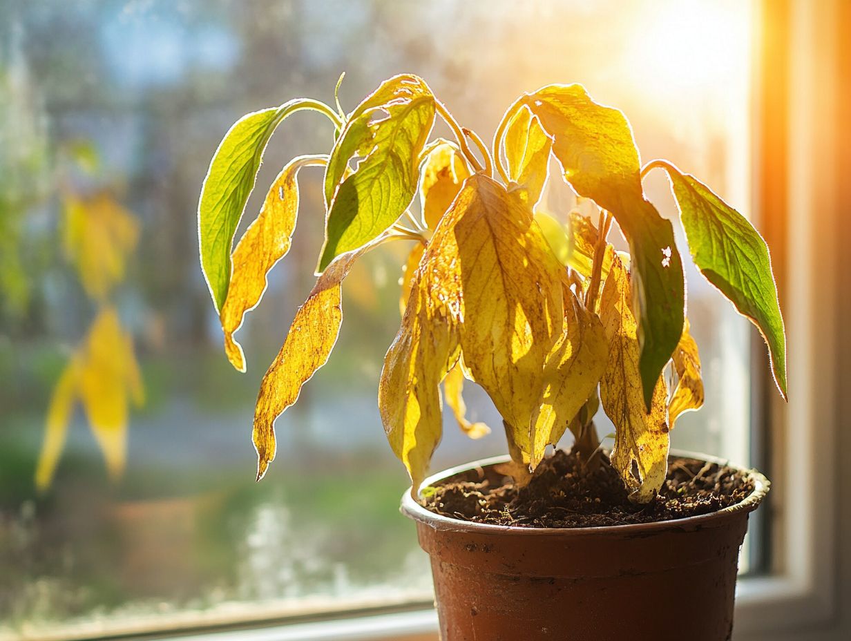 What are some common signs of plant dehydration?