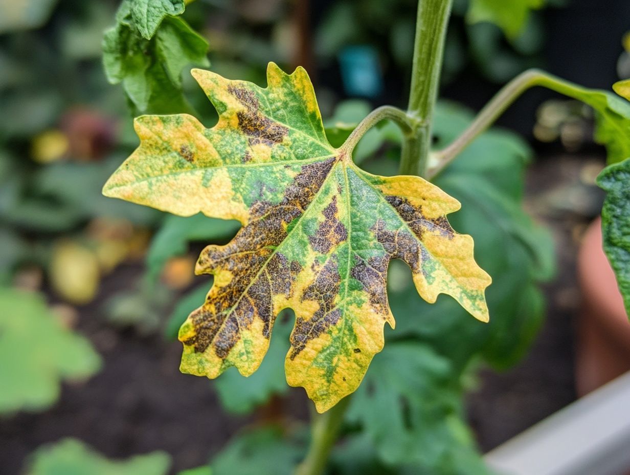 Image showing signs of bacterial infection in plants