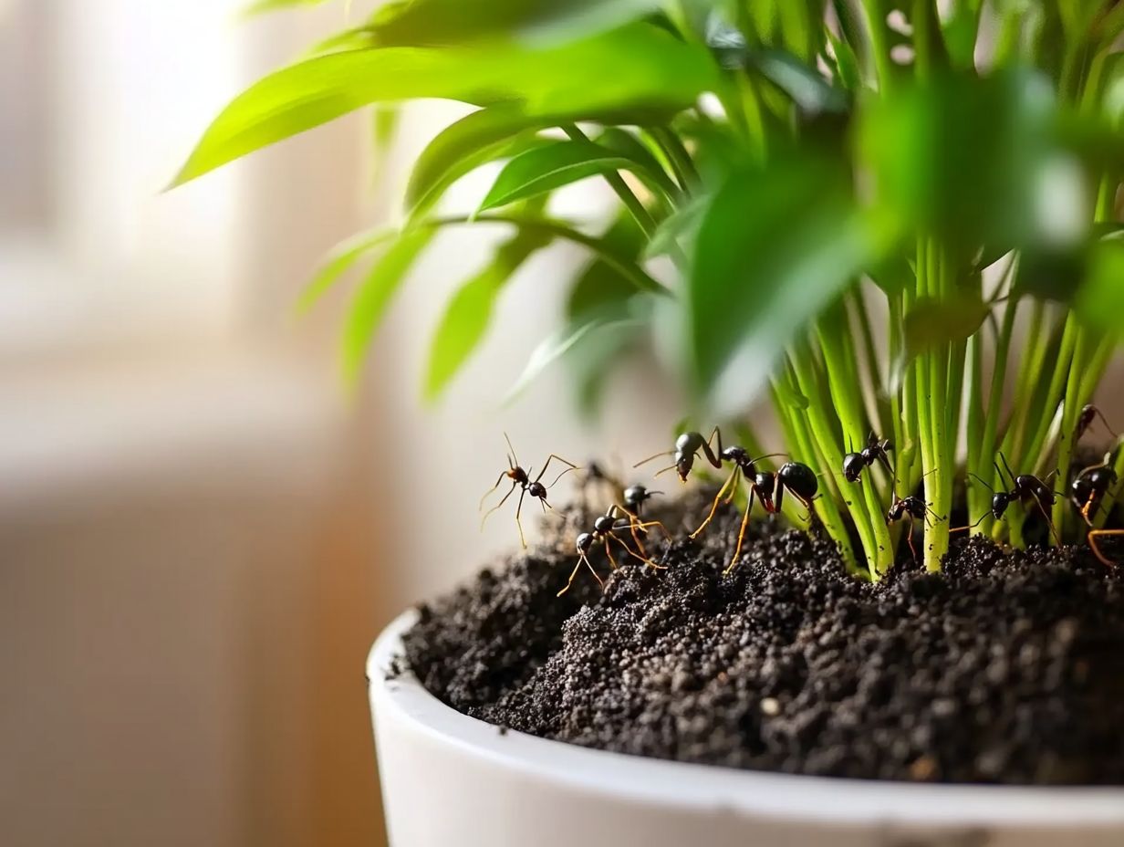 Natural deterrents for managing ants in indoor plants