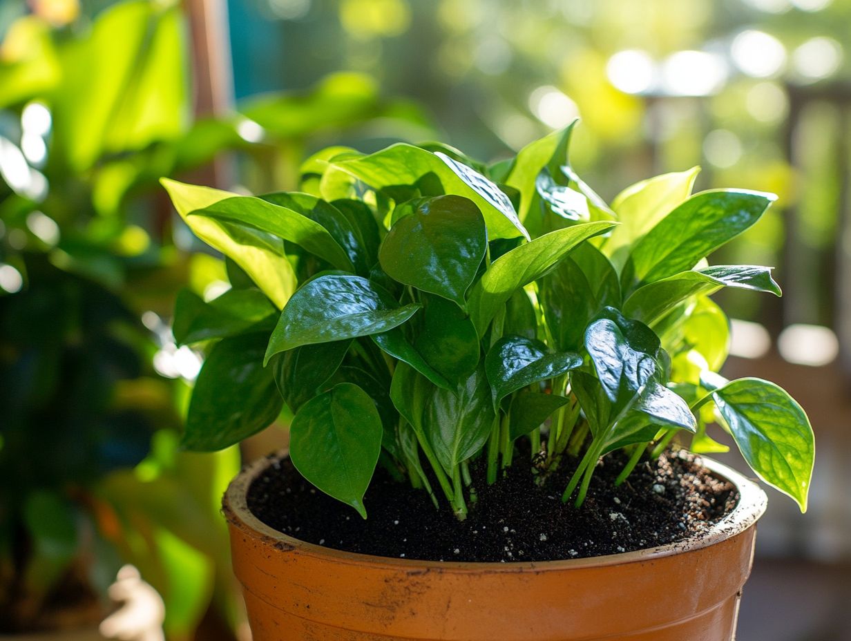 Image demonstrating common mistakes in mulching indoor plants