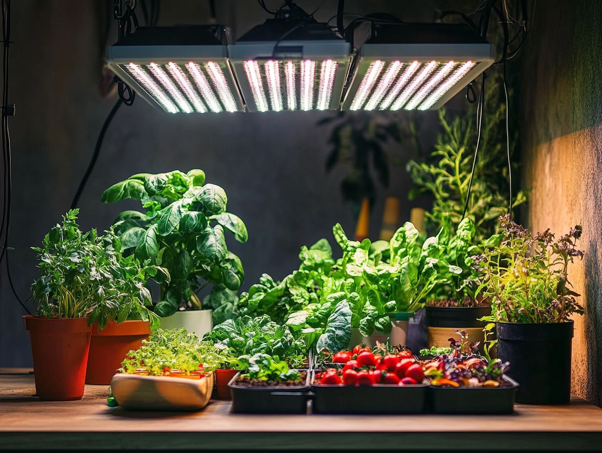 Smart lighting benefits for plants