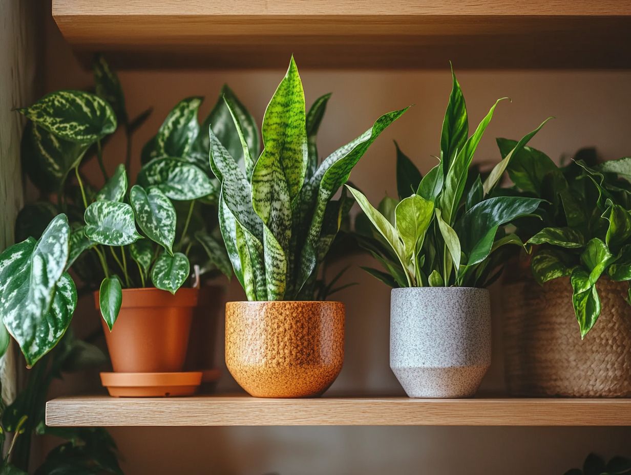 An array of the best indoor plants for year-round beauty.