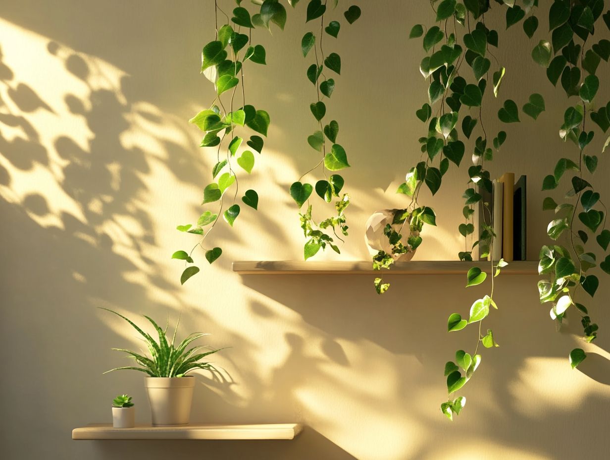 Illustration of indoor vines and their benefits