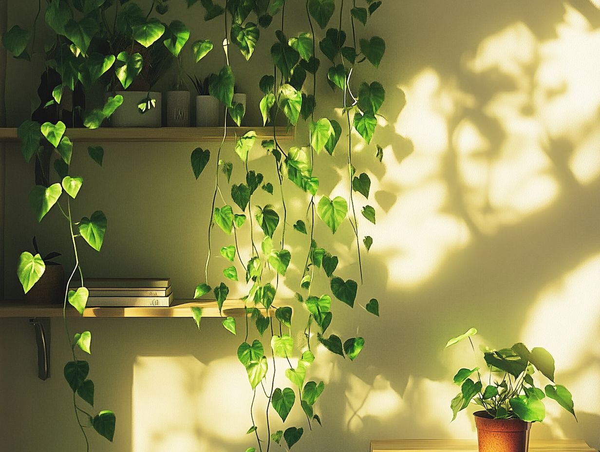 Image showing frequently asked questions about indoor vines