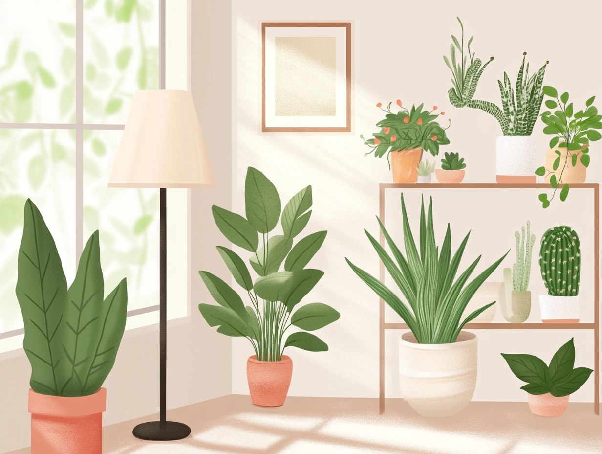 Illustration of Frequently Asked Questions about houseplant lighting