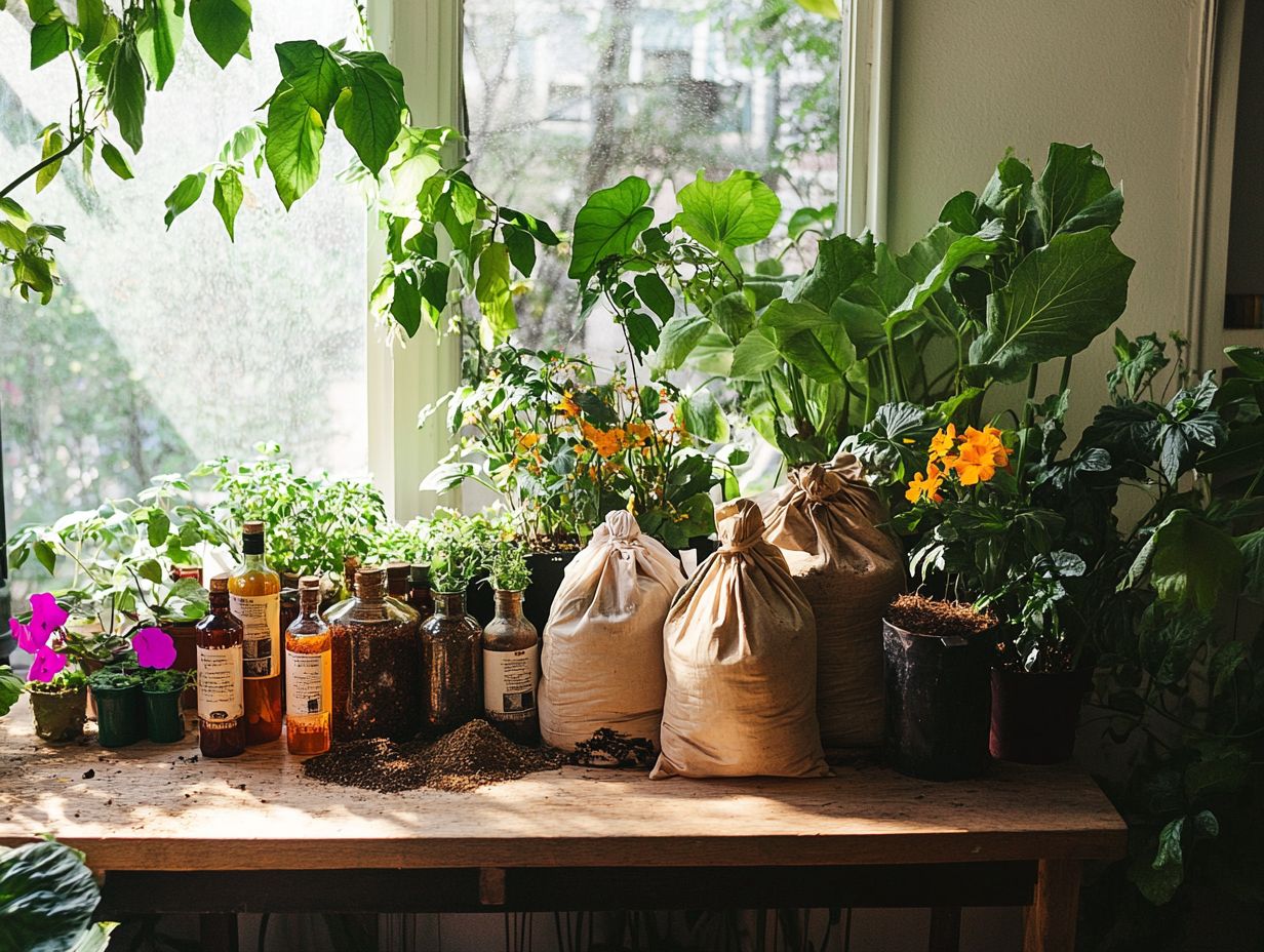 What are the benefits of using organic fertilizers for indoor plants?