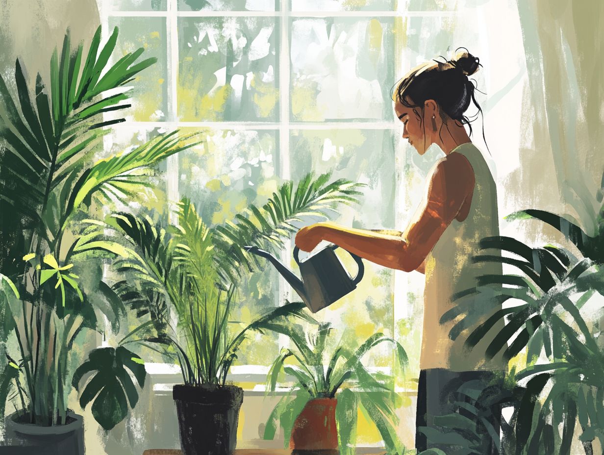 Morning watering tips for healthy indoor plants