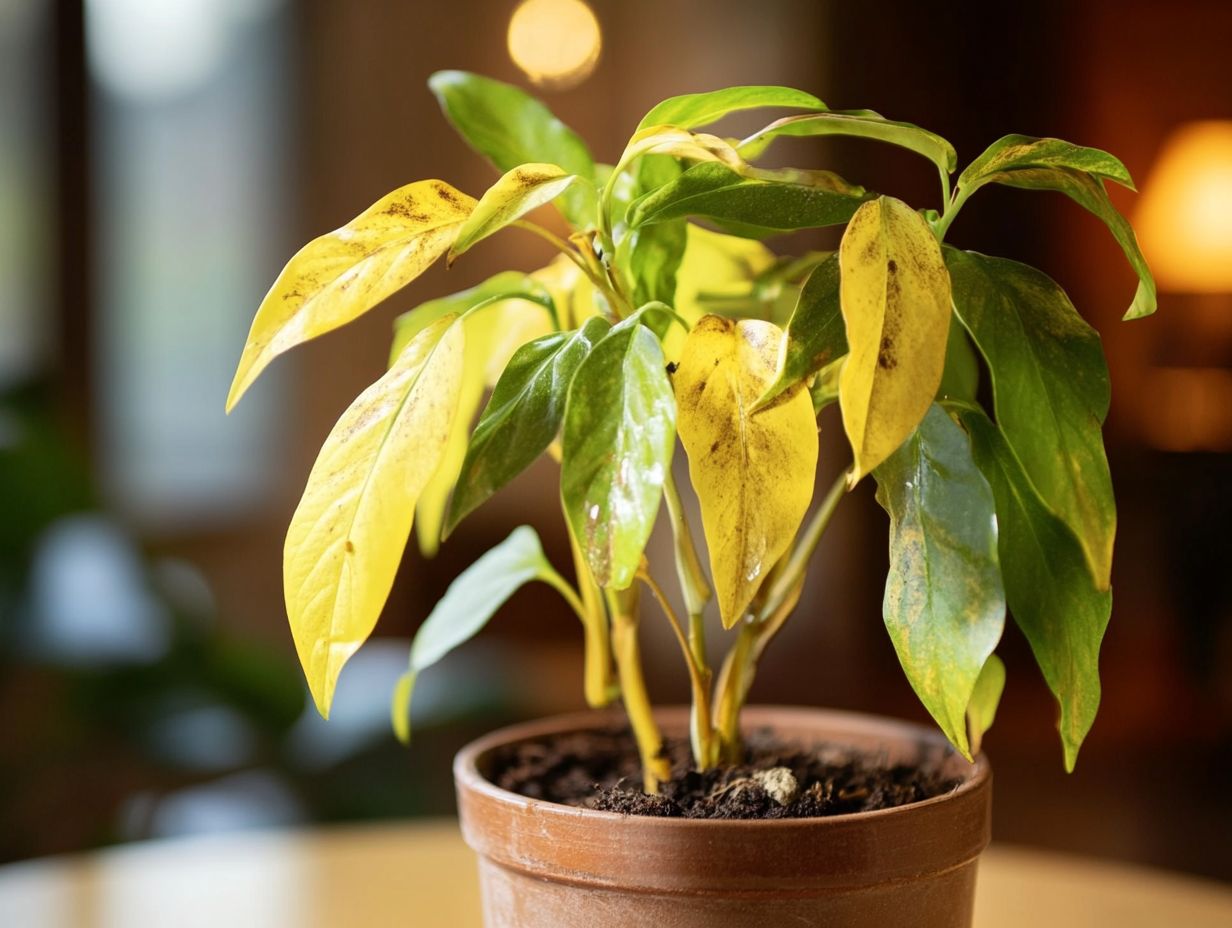 What are the effects of overwatering houseplants?