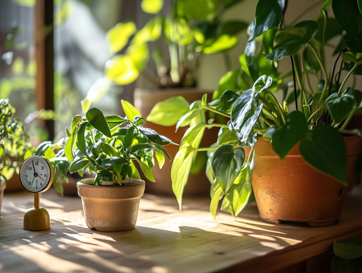 Illustration of the impact of humidity on plant propagation