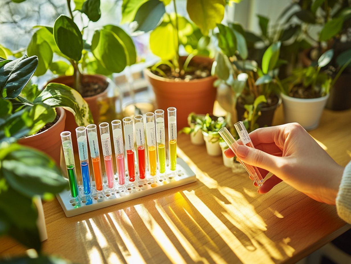 Illustration of the importance of soil testing for houseplants