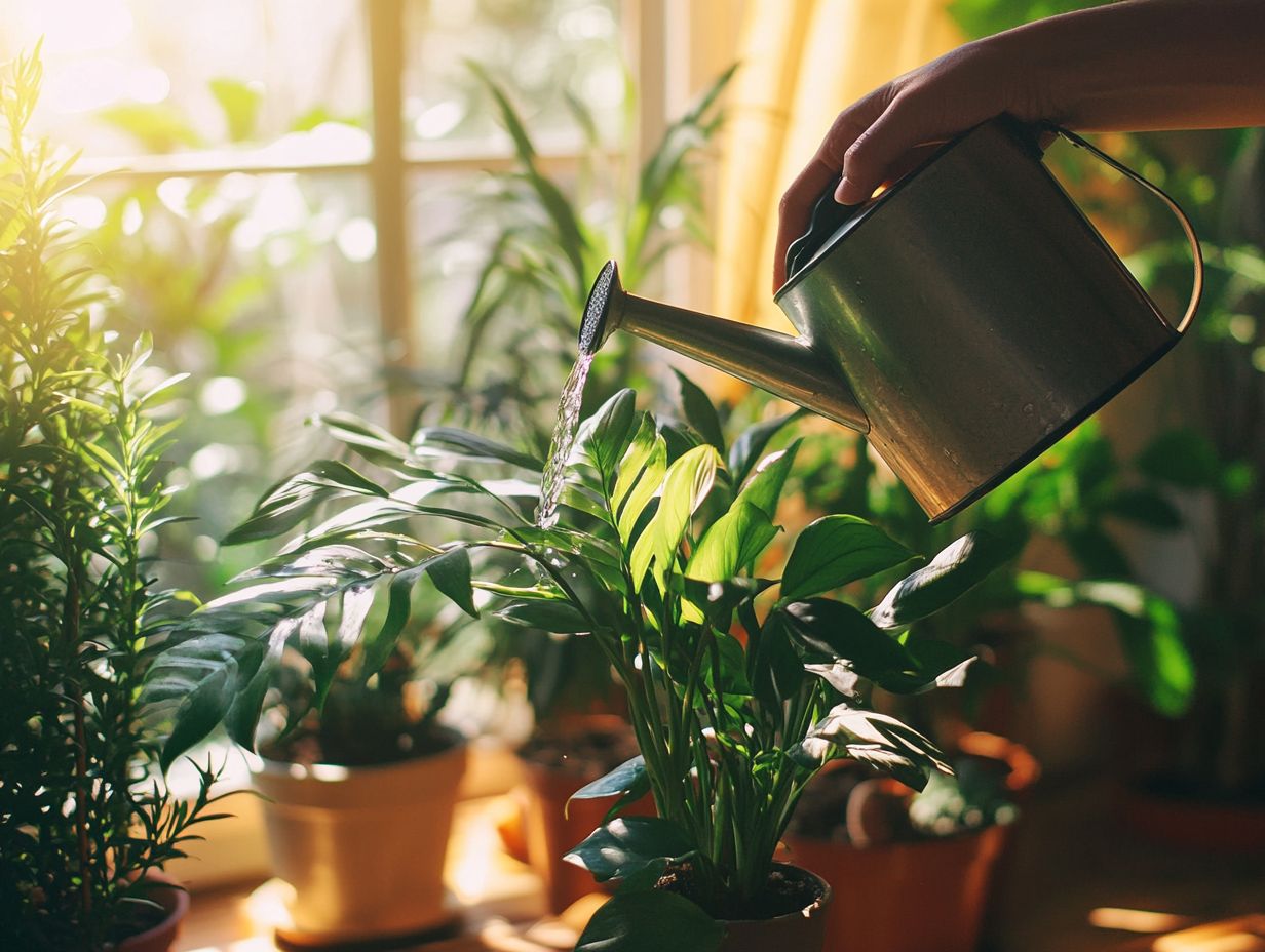 Why is it important to water indoor plants?