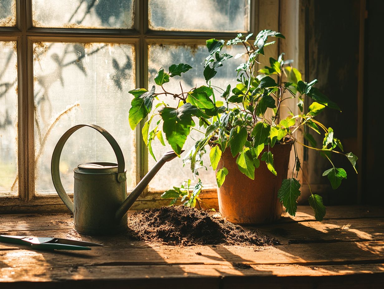 Signs that indoor plants need revival after travel