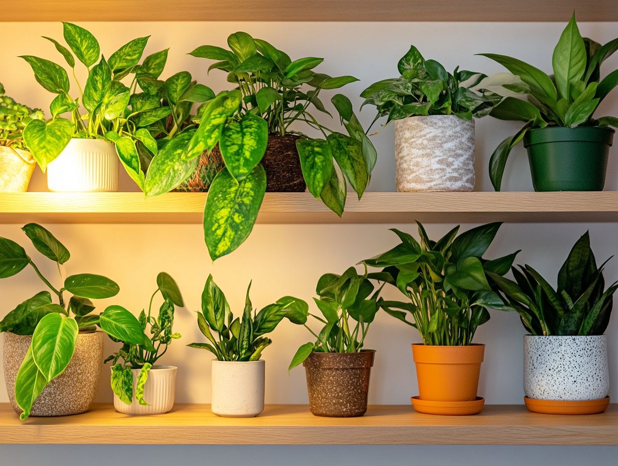 Top indoor plants for artificial light