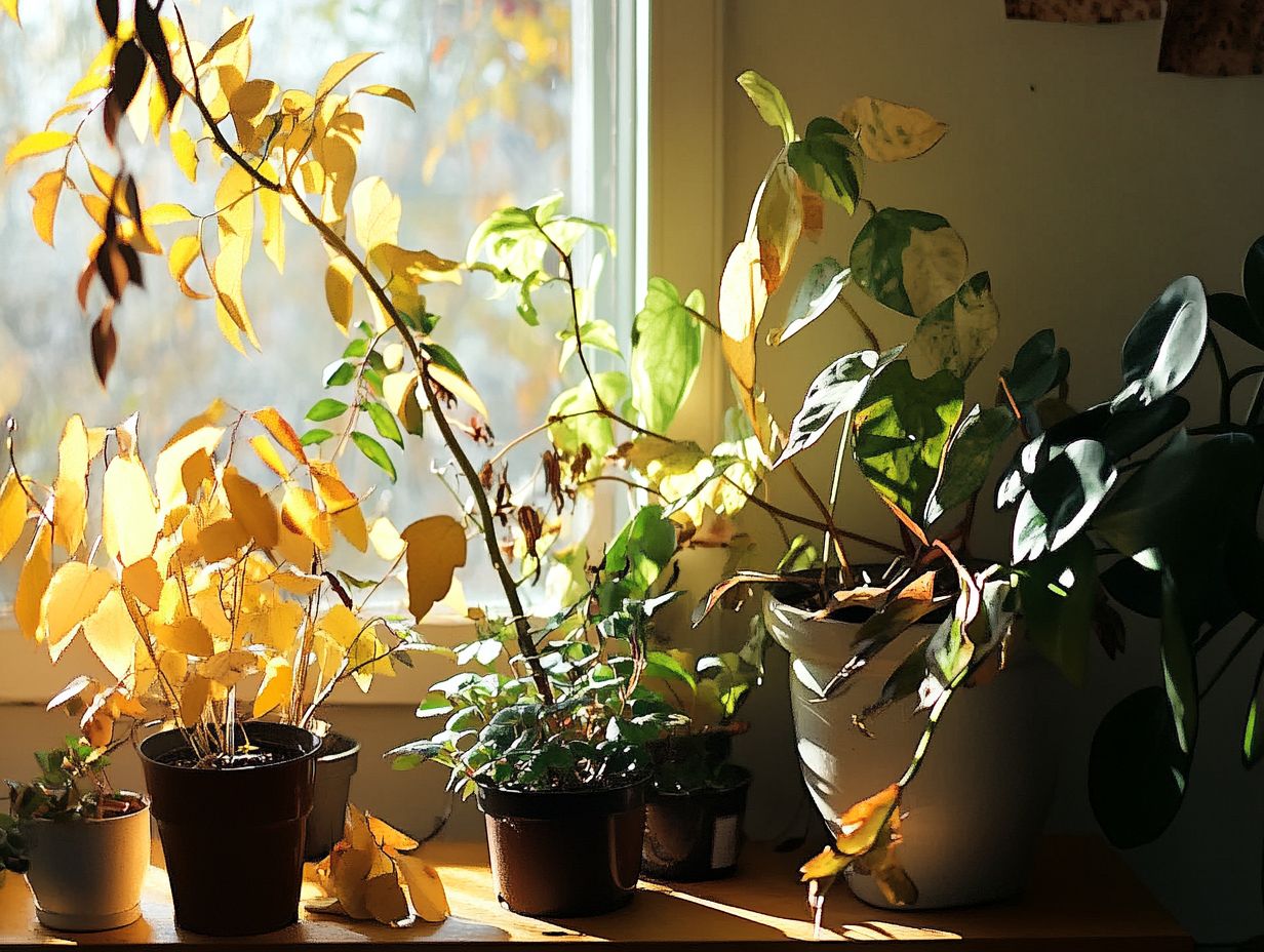 An illustration depicting best practices for caring for indoor plants.