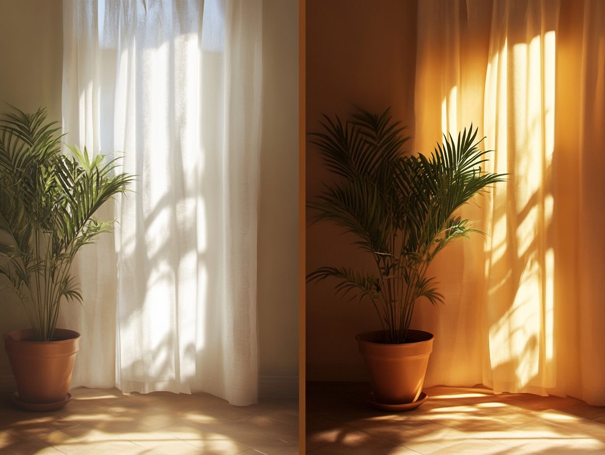 Visual depiction of challenges posed by indirect light for plants