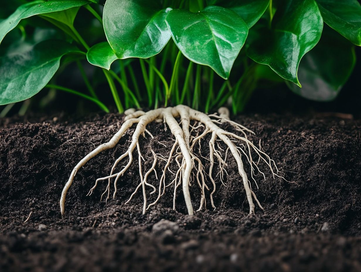 Healthy roots are essential for the well-being of houseplants, contributing to their growth and stability.