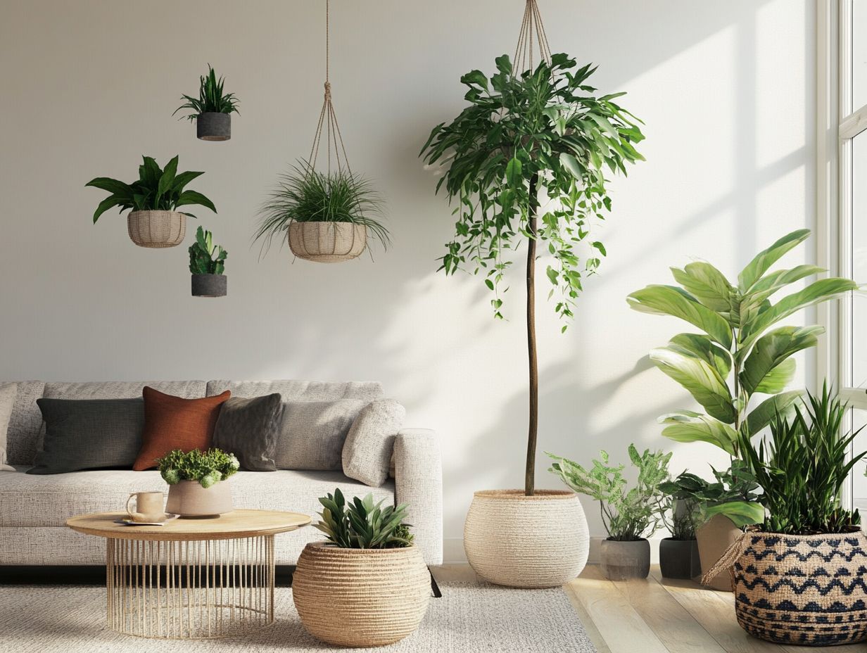 Creative indoor plant display ideas for a modern home