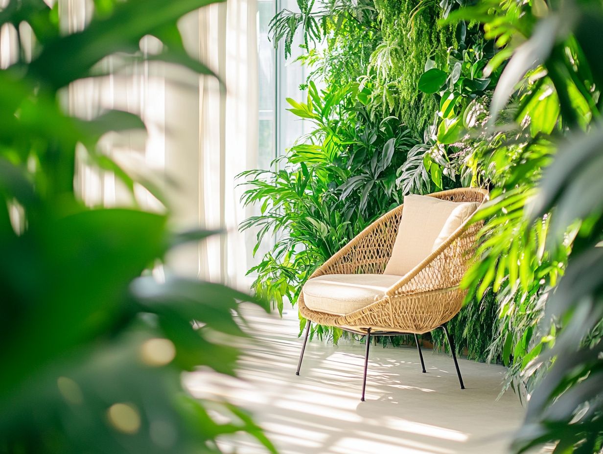 Indoor plants that create privacy options