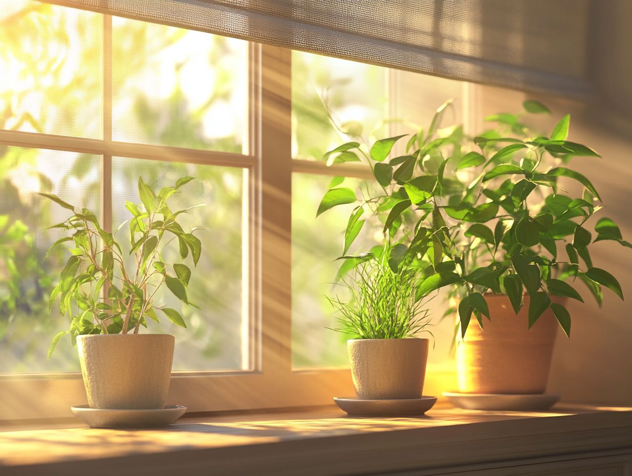 Image depicting various light shades for indoor plants