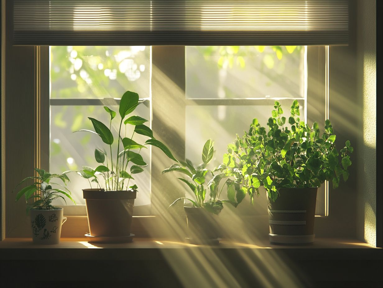 What are light shades and why are they useful for indoor plants?