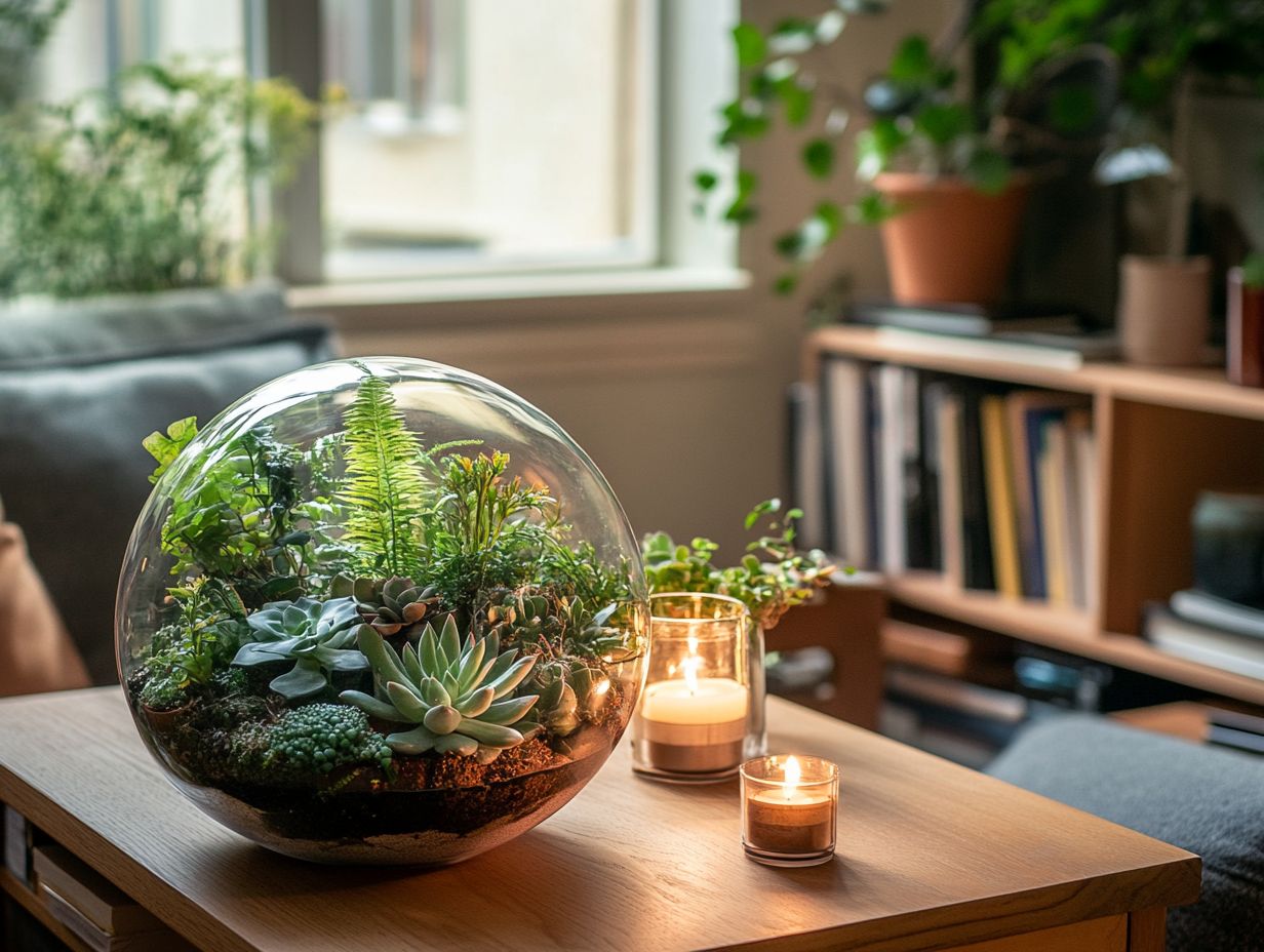 Creative ways to decorate with terrariums in your home