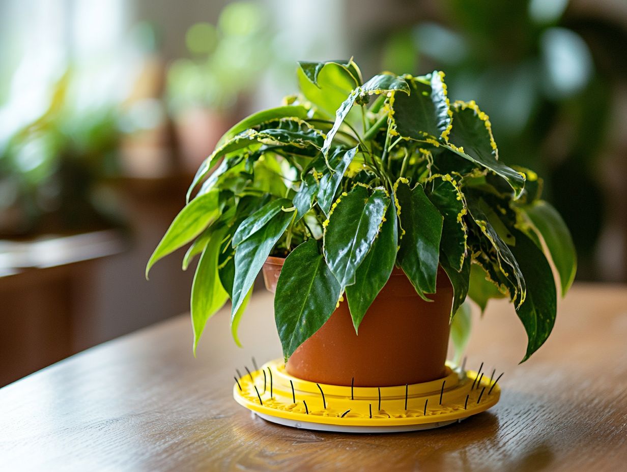 Visual guide to effective traps for protecting your indoor plants.