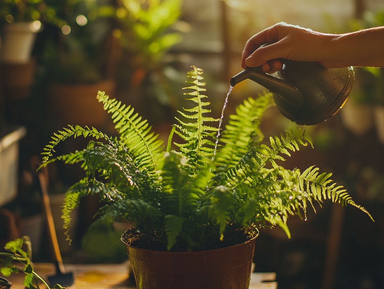 How do I know if I am overwatering my ferns?