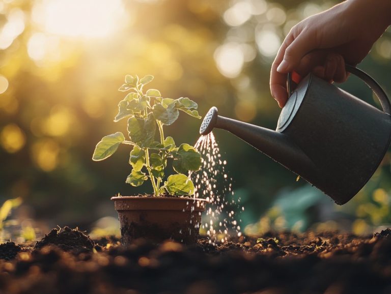 Watering Techniques for Newly Potted Plants