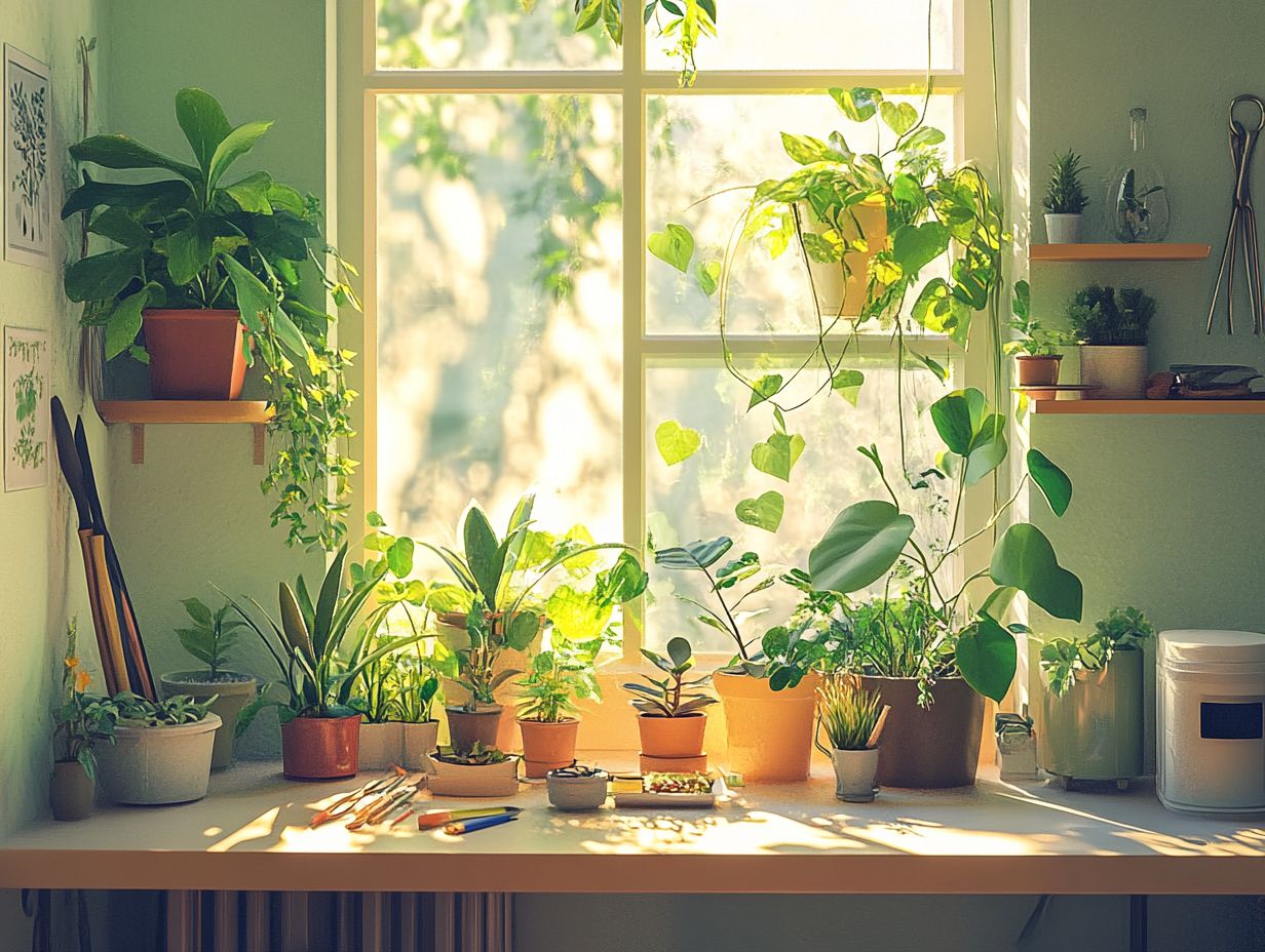 Watering indoor plants with nutrients