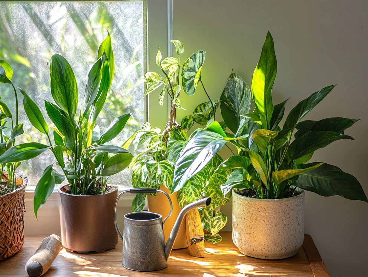 Illustration of Indoor Plant Care Essentials